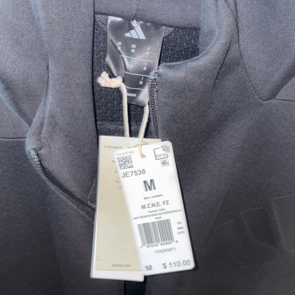 adidas Men's Black Performance Jacket - Picture 3 of 5